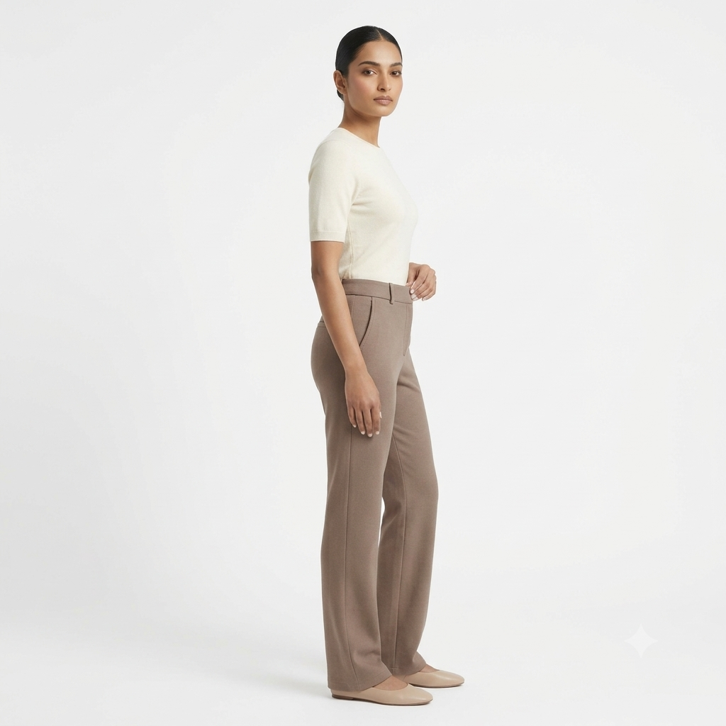 Timeless Soft Taupe Formal Trousers