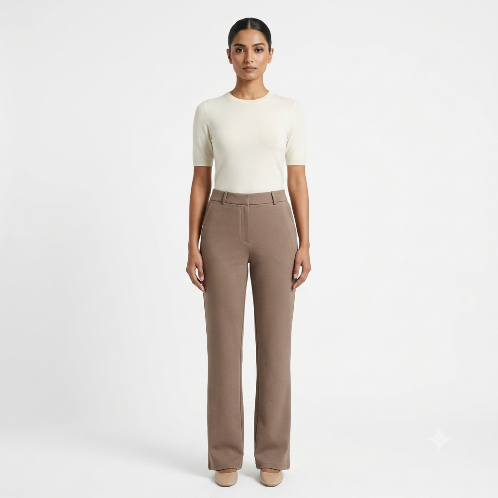 Timeless Soft Taupe Formal Trousers