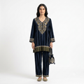 The Midnight Sapphire Velvet Cord-set
