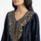 The Midnight Sapphire Velvet Cord-set
