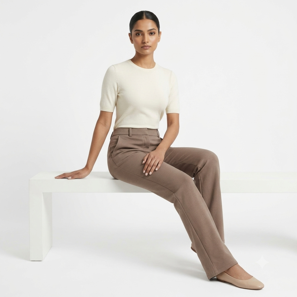 Timeless Soft Taupe Formal Trousers