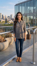 Denim Shirt Top