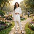 Tassel Grace Embroidered Top