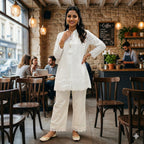 Tassel Grace Embroidered Top