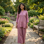 Blush Boom Embroidered Cord-set