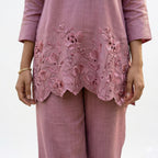 Blush Boom Embroidered Cord-set