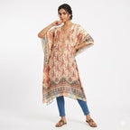 Blush Mirage Printed Kaftan Top