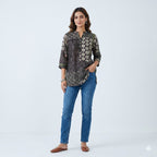 Earthy Patchwork Charm Top