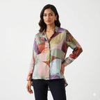 Multicolor Abstract Breeze Top