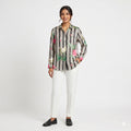 Midnight Garden Ivory Shirt Top