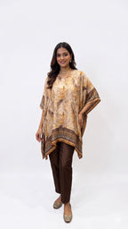 Drape Printed Kaftan Top