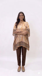 Drape Printed Kaftan Top