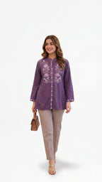 Embroidered Cotton Tunic Top