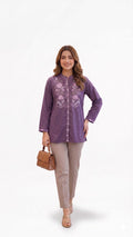 Embroidered Cotton Tunic Top