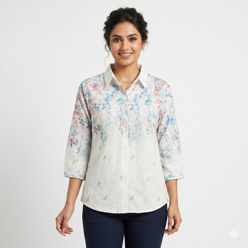 Bloom Grace Cotton Shirt Top