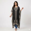 Midnight Elegance Shefon Kaftan Top