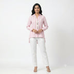 Pink Striped Cotton Cord-set