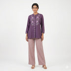 Desert Beige Linen Cotton Flairy Trousers