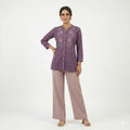Desert Beige Linen Cotton Flairy Trousers