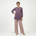 Desert Beige Linen Cotton Flairy Trousers
