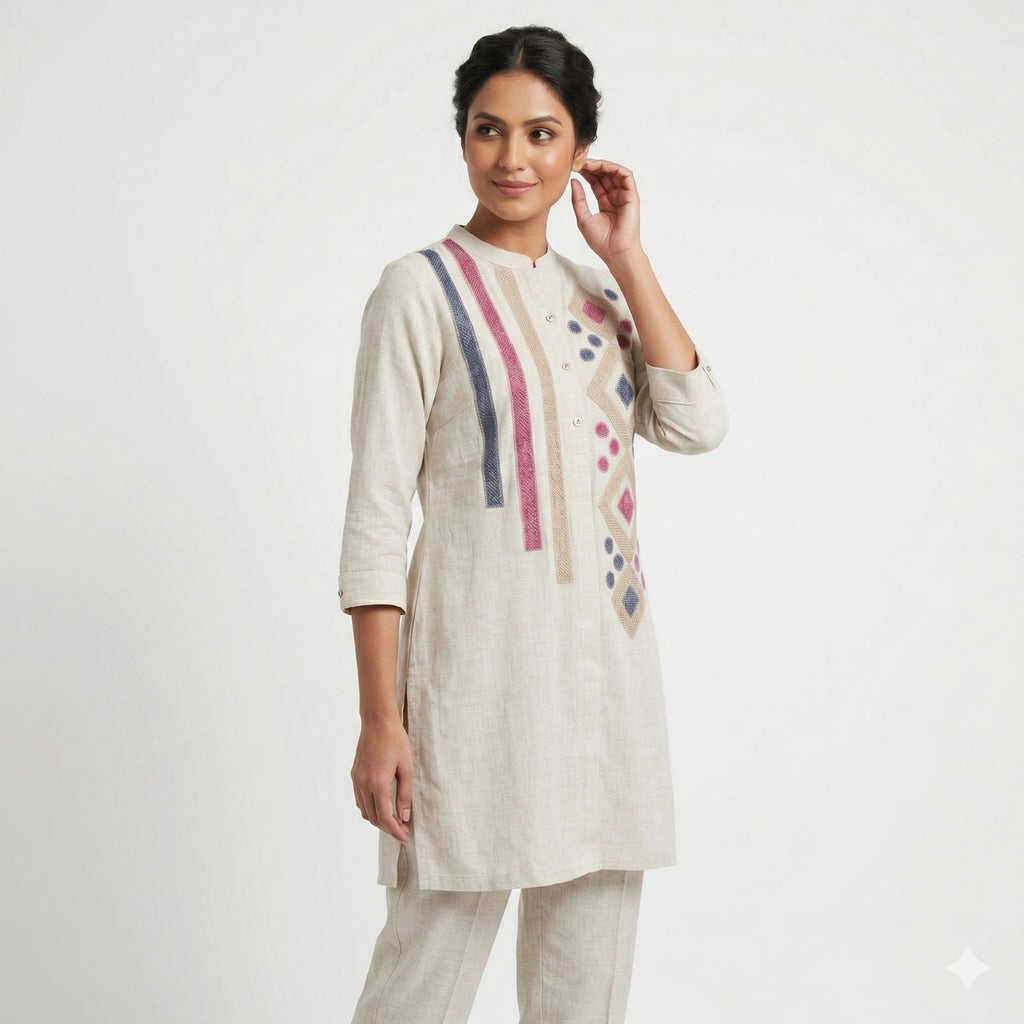 Thread Work Linen Cord-set
