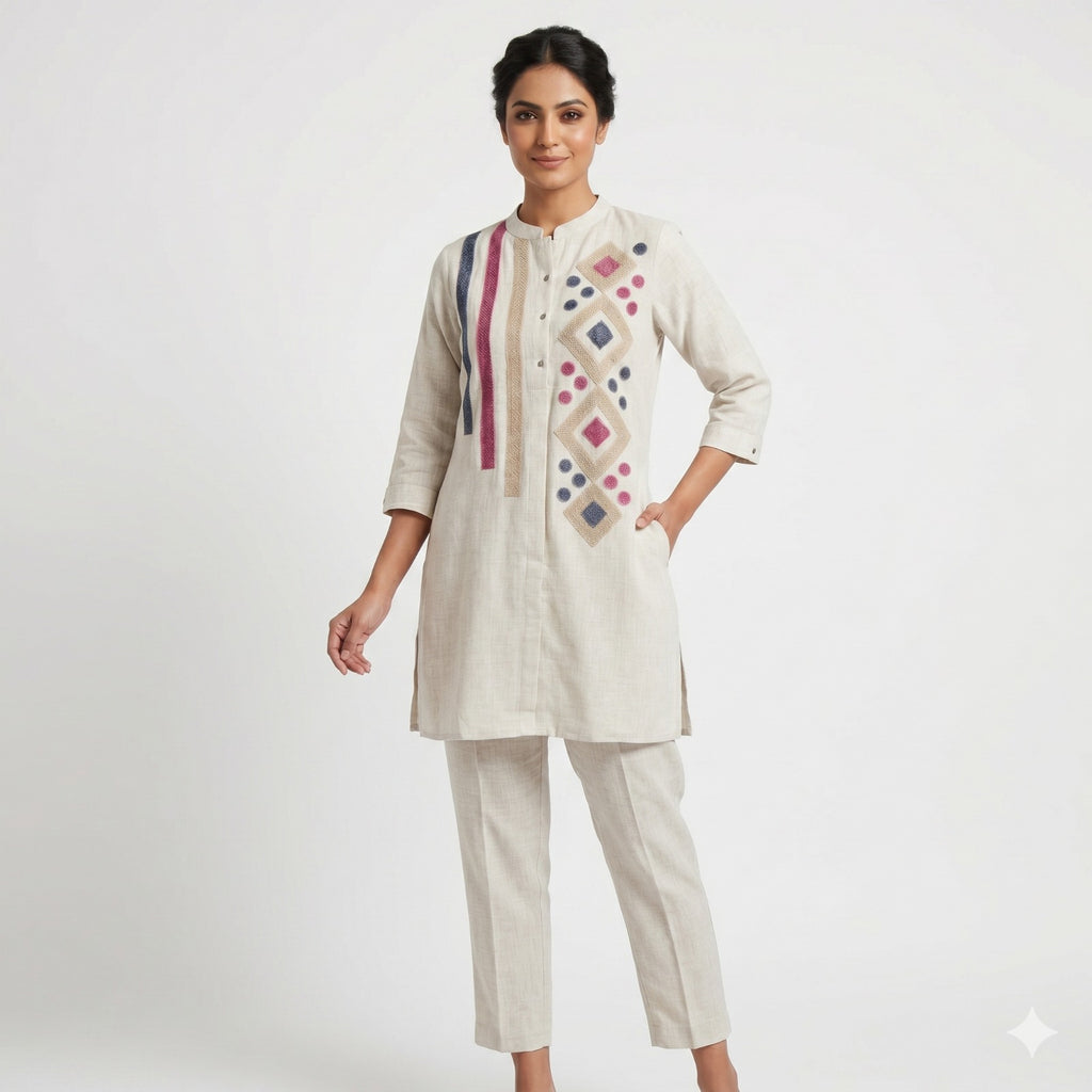 Thread Work Linen Cord-set