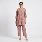 Rosé Aura Embroidered Cord-set