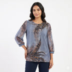 Midnight Luxe Swarovski Georgette Top