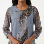 Midnight Luxe Swarovski Georgette Top