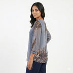 Midnight Luxe Swarovski Georgette Top