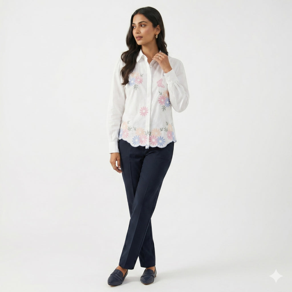 Butterfly Blossom Cotton Top