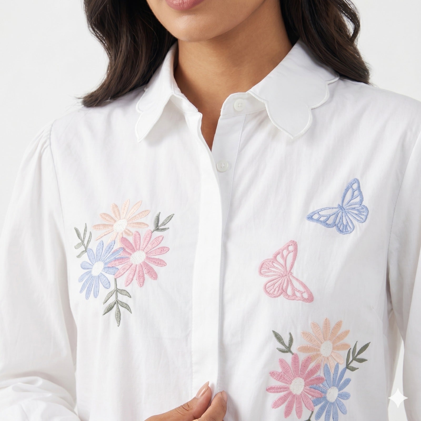 Butterfly Blossom Cotton Top