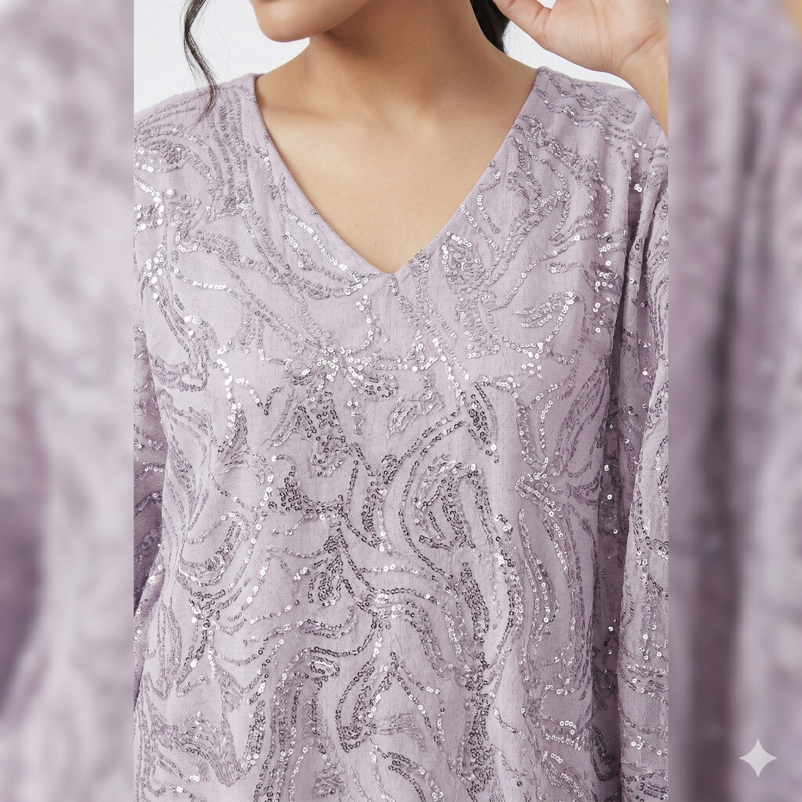 Lavender Luxe Kaftan Top