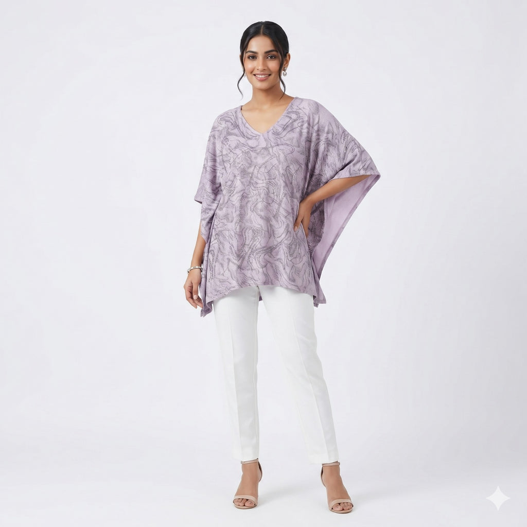 Lavender Luxe Kaftan Top