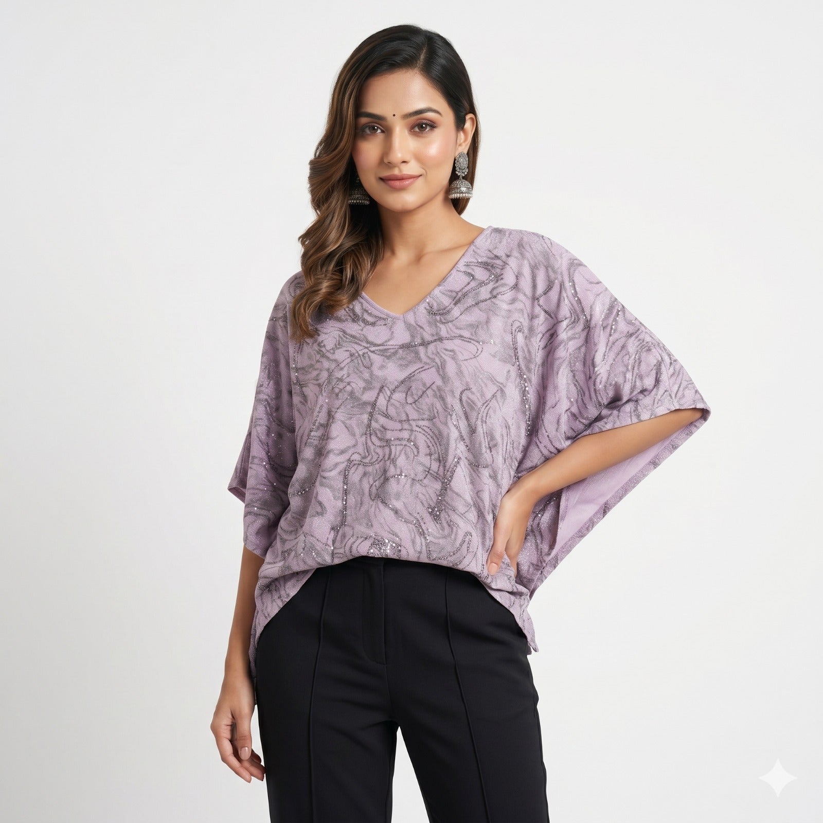 Lavender Luxe Kaftan Top