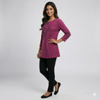 Plum Blossom Elegance Formal Top