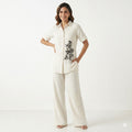 Ivory Blossom Embroidered Cord-set
