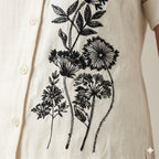 Ivory Blossom Embroidered Cord-set