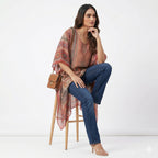 Rose Heritage Printed Kaftan Top