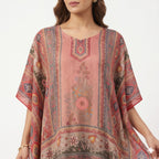 Rose Heritage Printed Kaftan Top