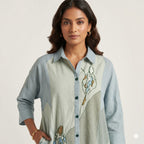 Misty Bloom Drop-Shoulder Cord-set