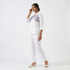Lavender Blossom Embroidered Cord-set
