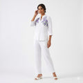 Lavender Blossom Embroidered Cord-set