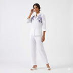 Lavender Blossom Embroidered Cord-set