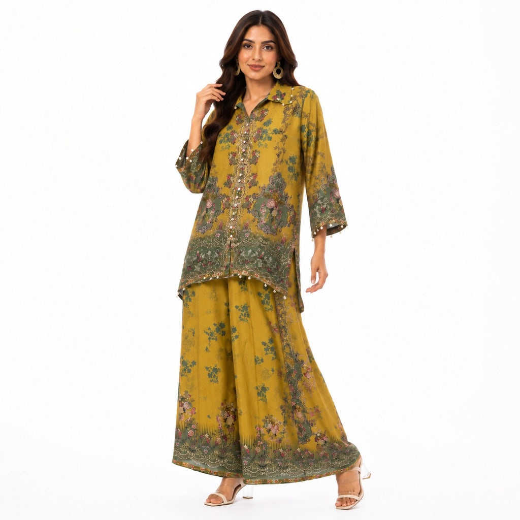Olive Bloom Luxe Cord-set