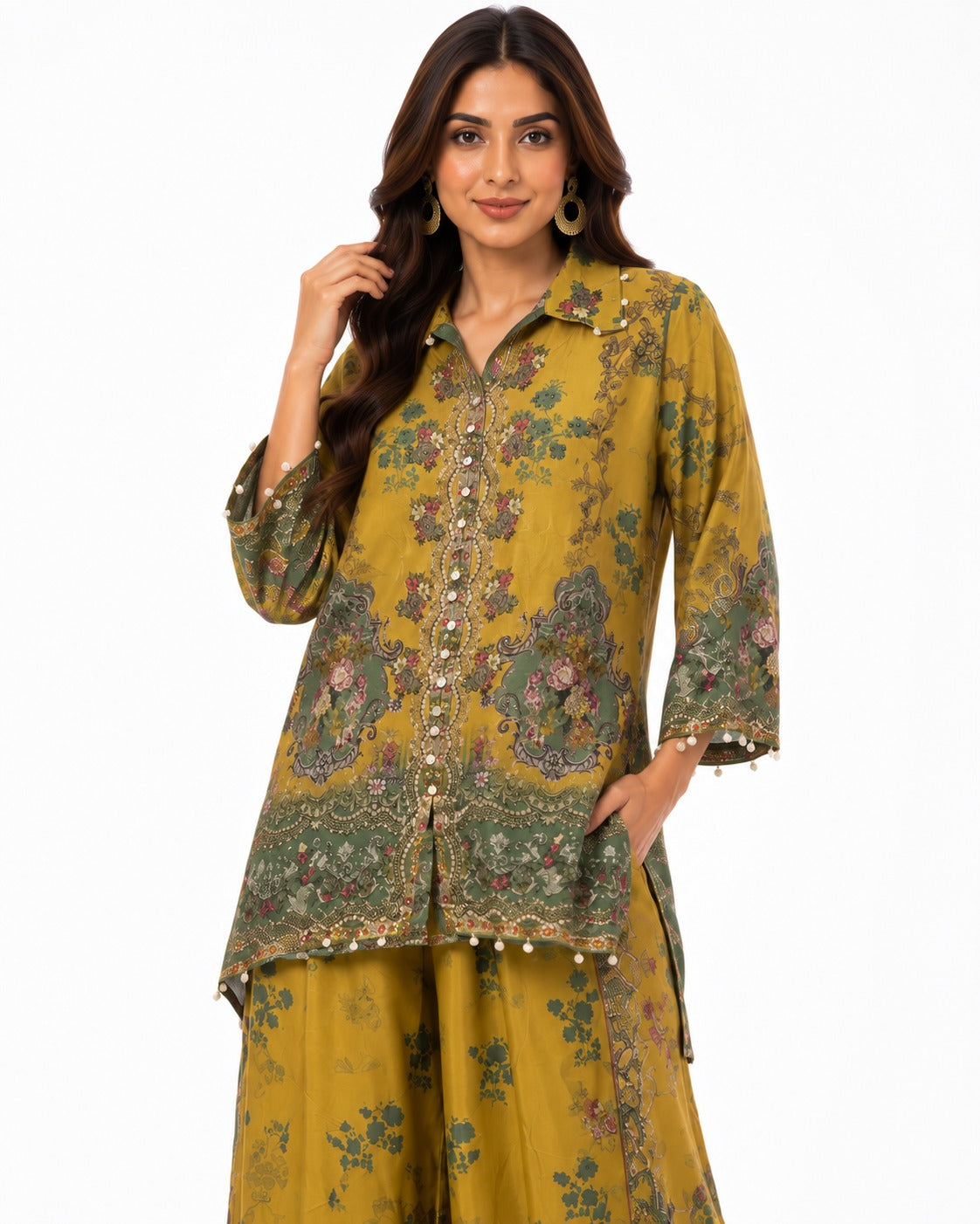 Olive Bloom Luxe Cord-set