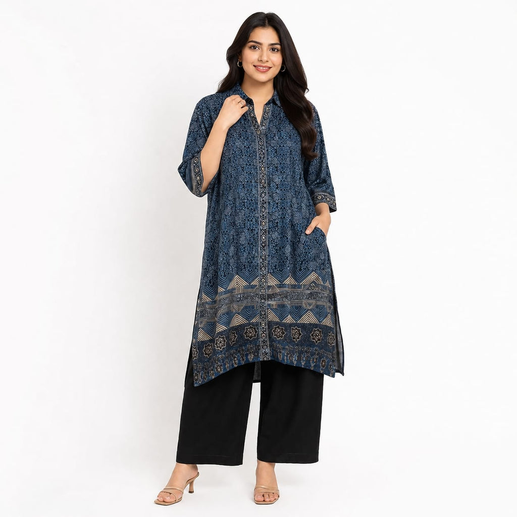 Midnight Mosaic Crepe Cord-set