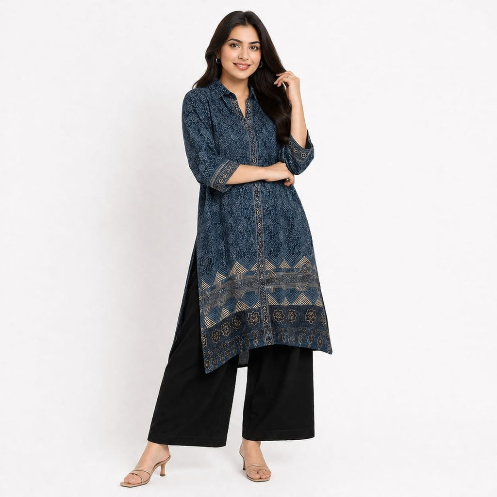 Midnight Mosaic Crepe Cord-set