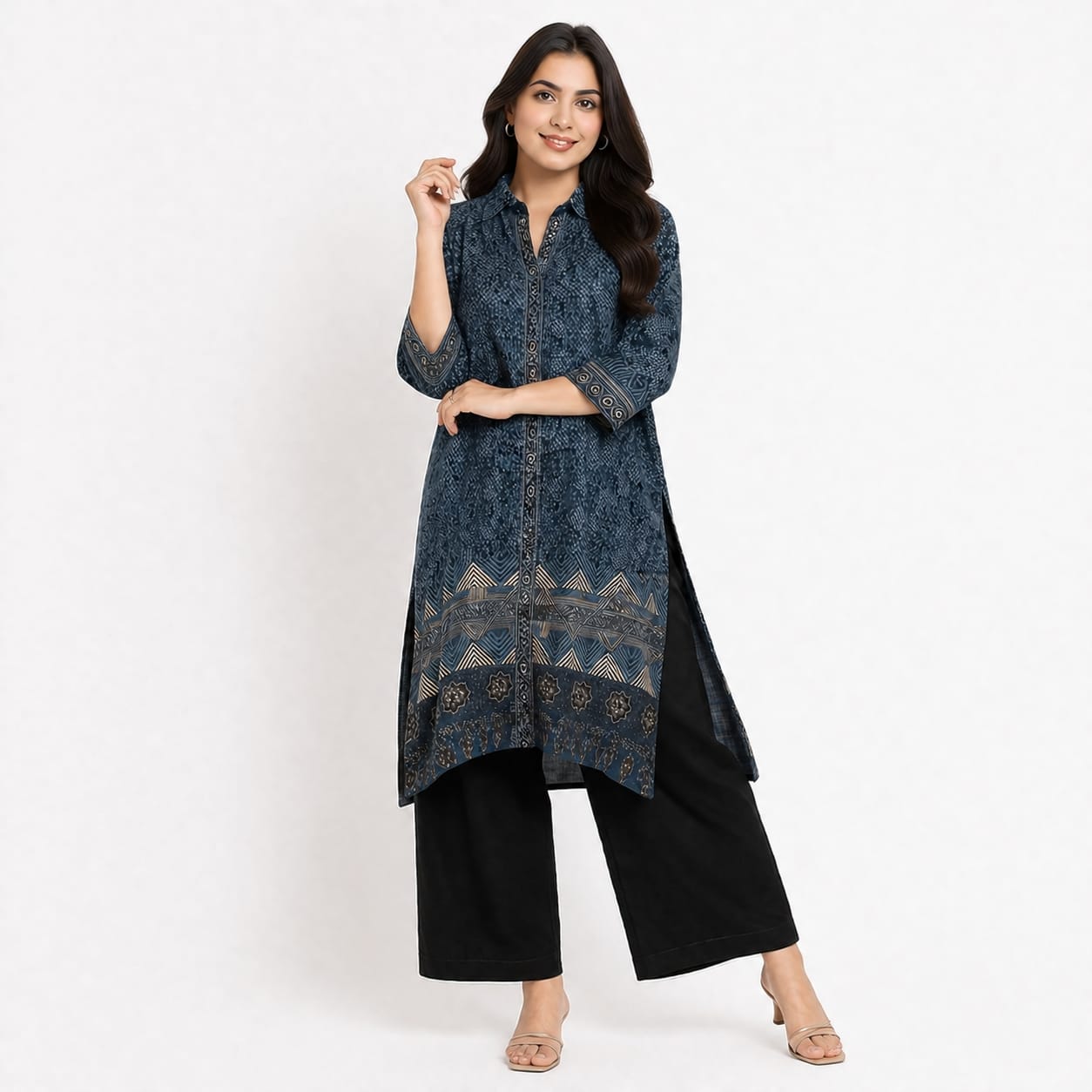 Midnight Mosaic Crepe Cord-set