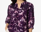 Plum Petal Chiffon Top